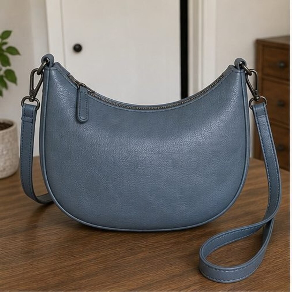 Navy Nylon Crossbody Bag